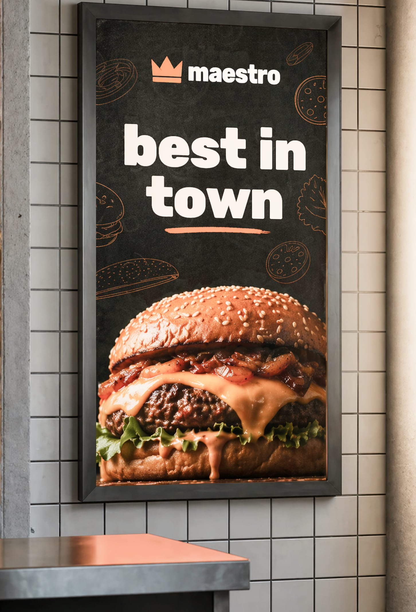 Maestro expanded burger branding presentation